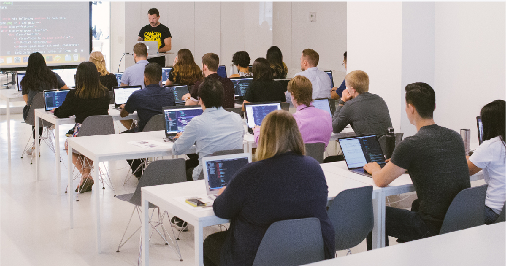 Juno College of Technology classroom with students